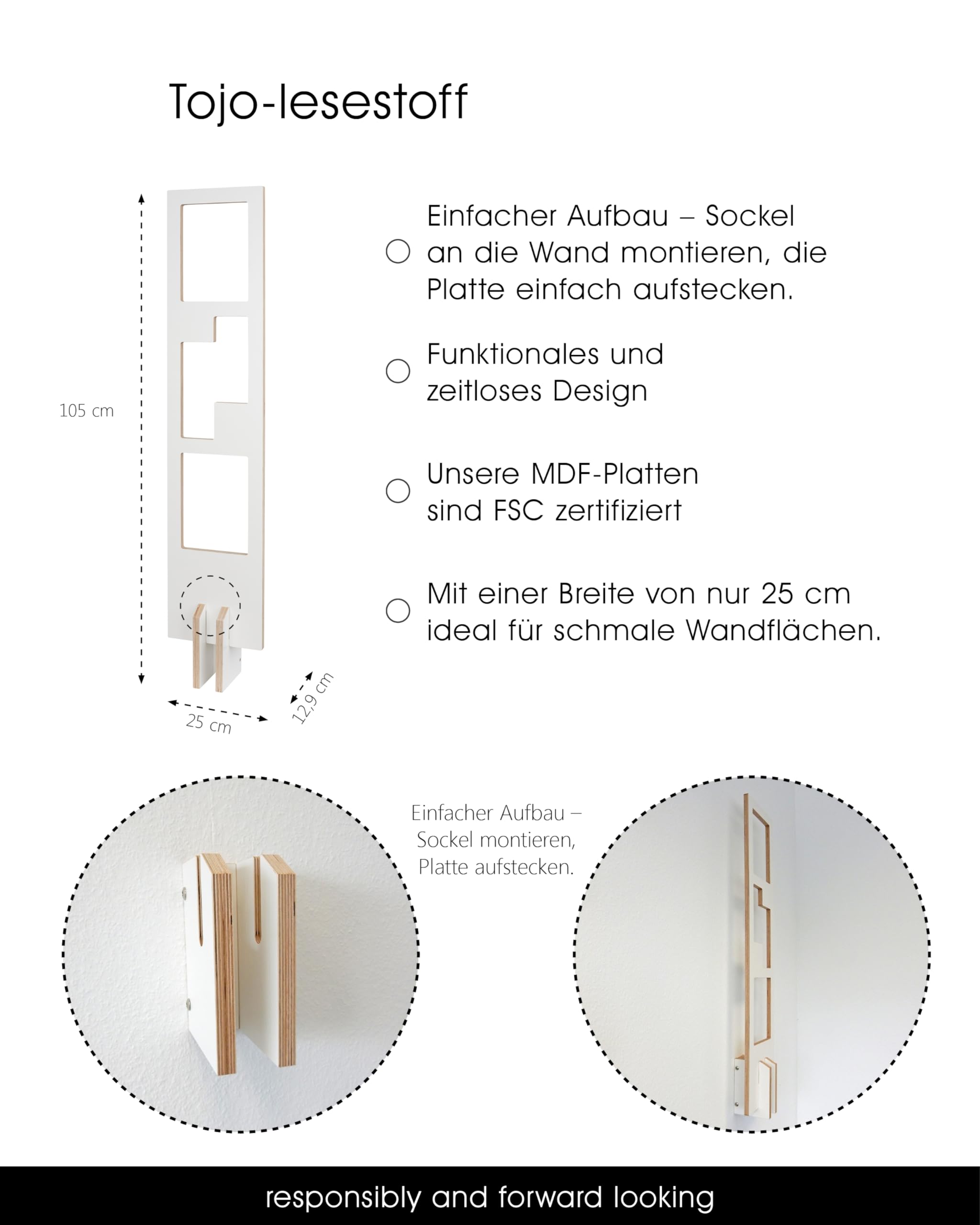 tojo-lesestoff-b-cherregal-wand-25-x-12-9-x-105-cm-wei image 6