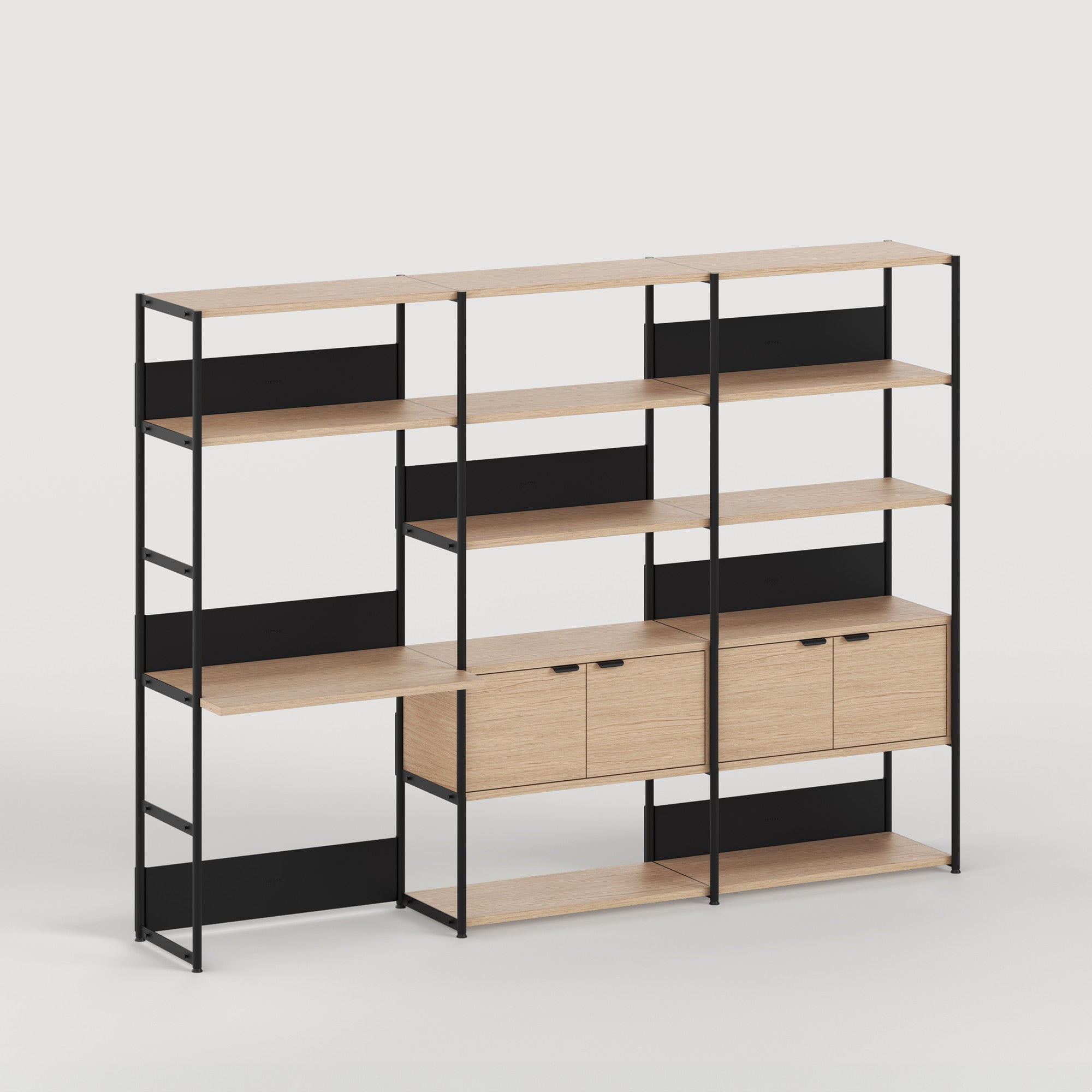 tiptoe-unit-schreibtischregal-h180-215-x-b244cm-ko-holz image 5
