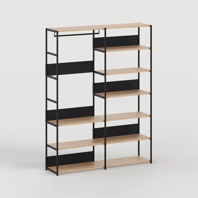 tiptoe-unit-kleiderschrank-h180-215-x-b164-cm-ko-zertifiziertes-holz image 1
