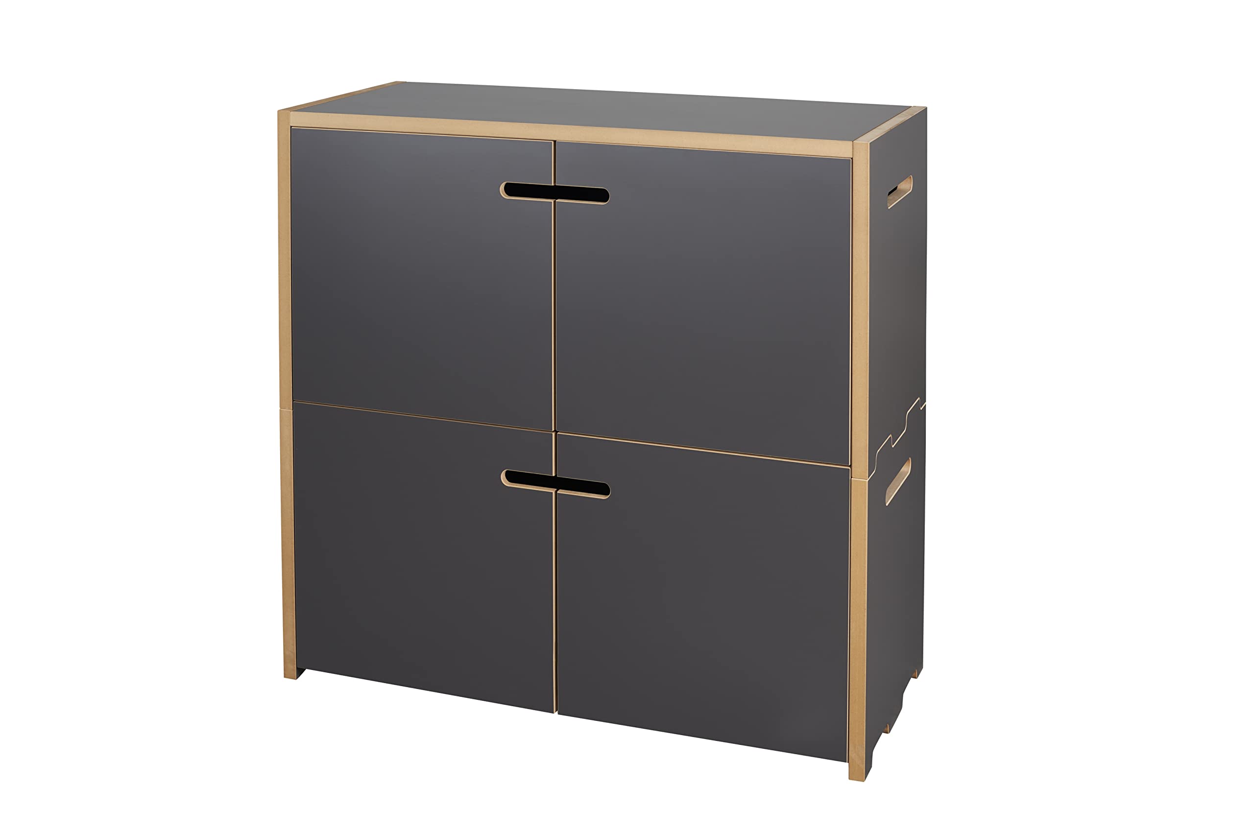 tojo-hochstapler-grundmodul-mit-t-ren-anthrazit-mdf-regal image 4