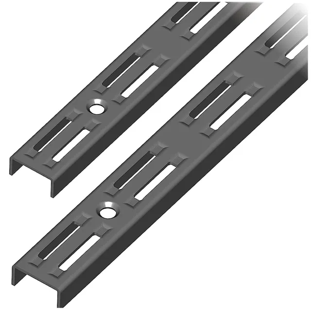 element-system-wandschiene-2-reihig-100-cm-regal-aufh-ngeschiene-stahl-schwarz-2 image 1