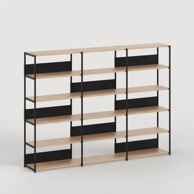 tiptoe-unit-regal-h180-215-x-b244cm-ko-zertifiziertes-holz image 1