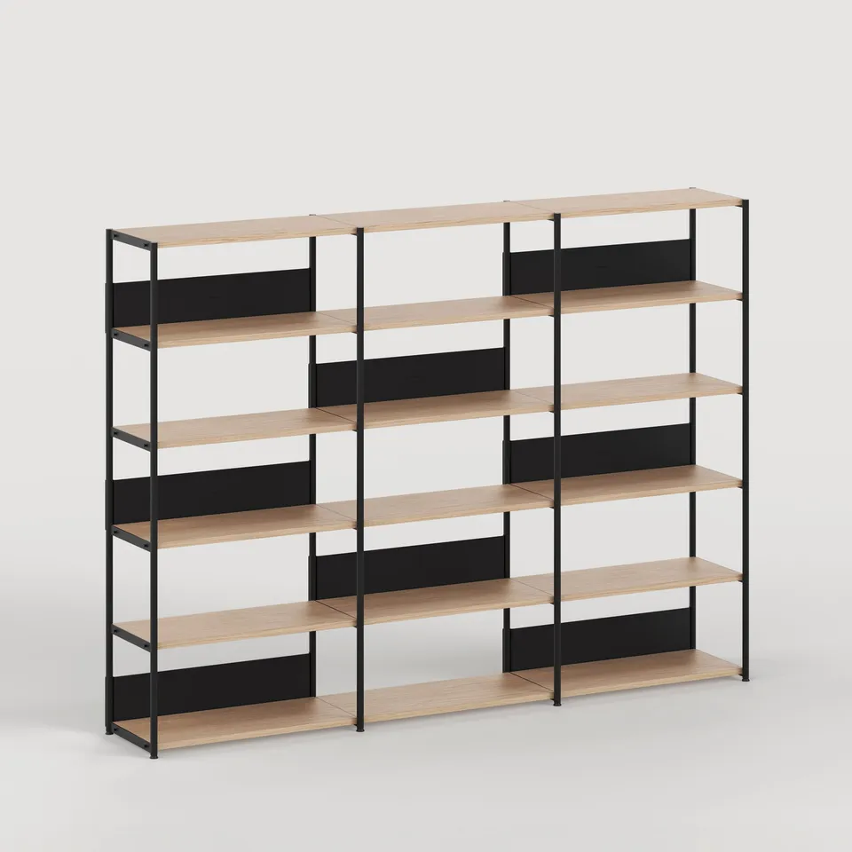 tiptoe-unit-regal-h180-215-x-b244cm-ko-zertifiziertes-holz image 1
