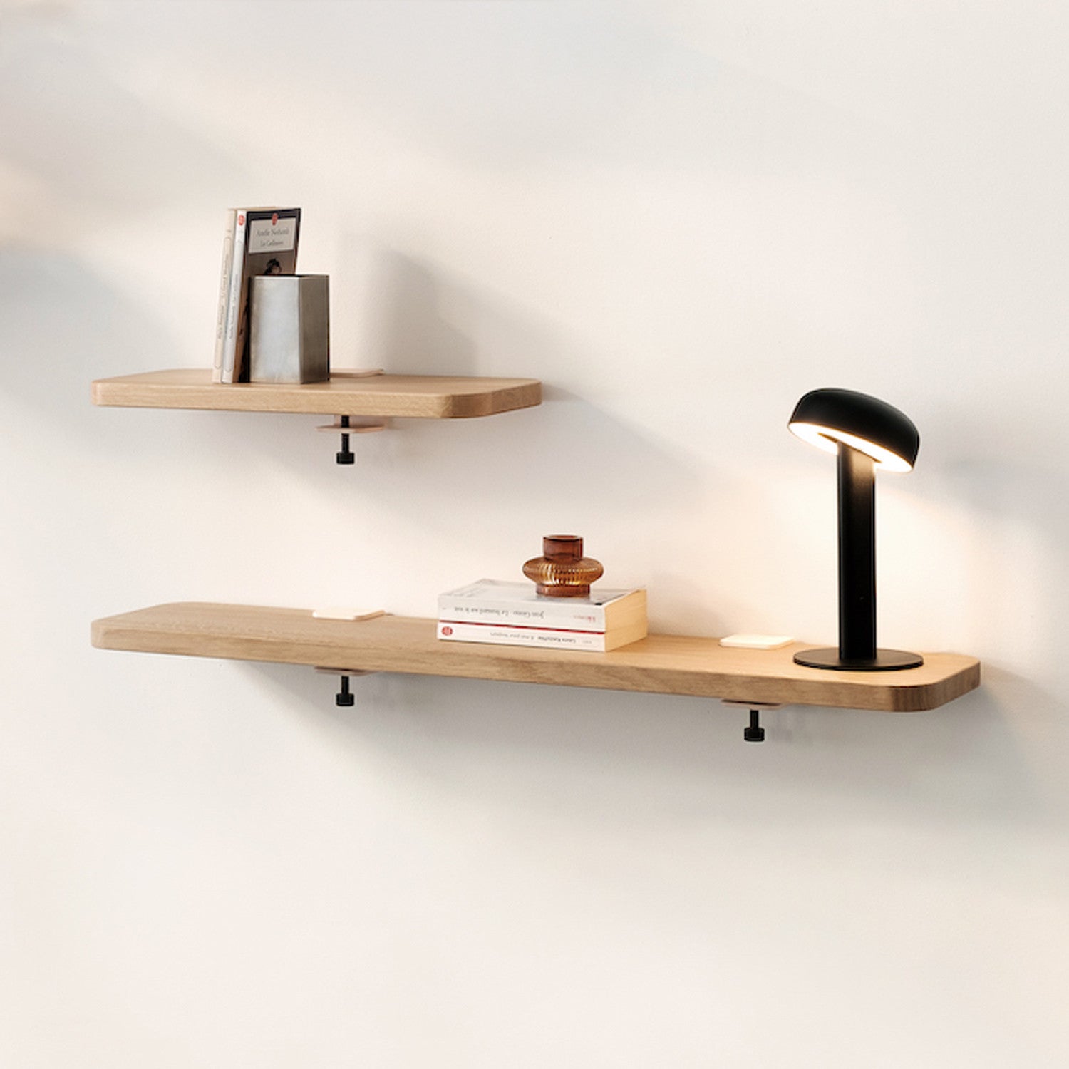 tiptoe-bracket-wandregal-massive-eiche-60-150cm image 2