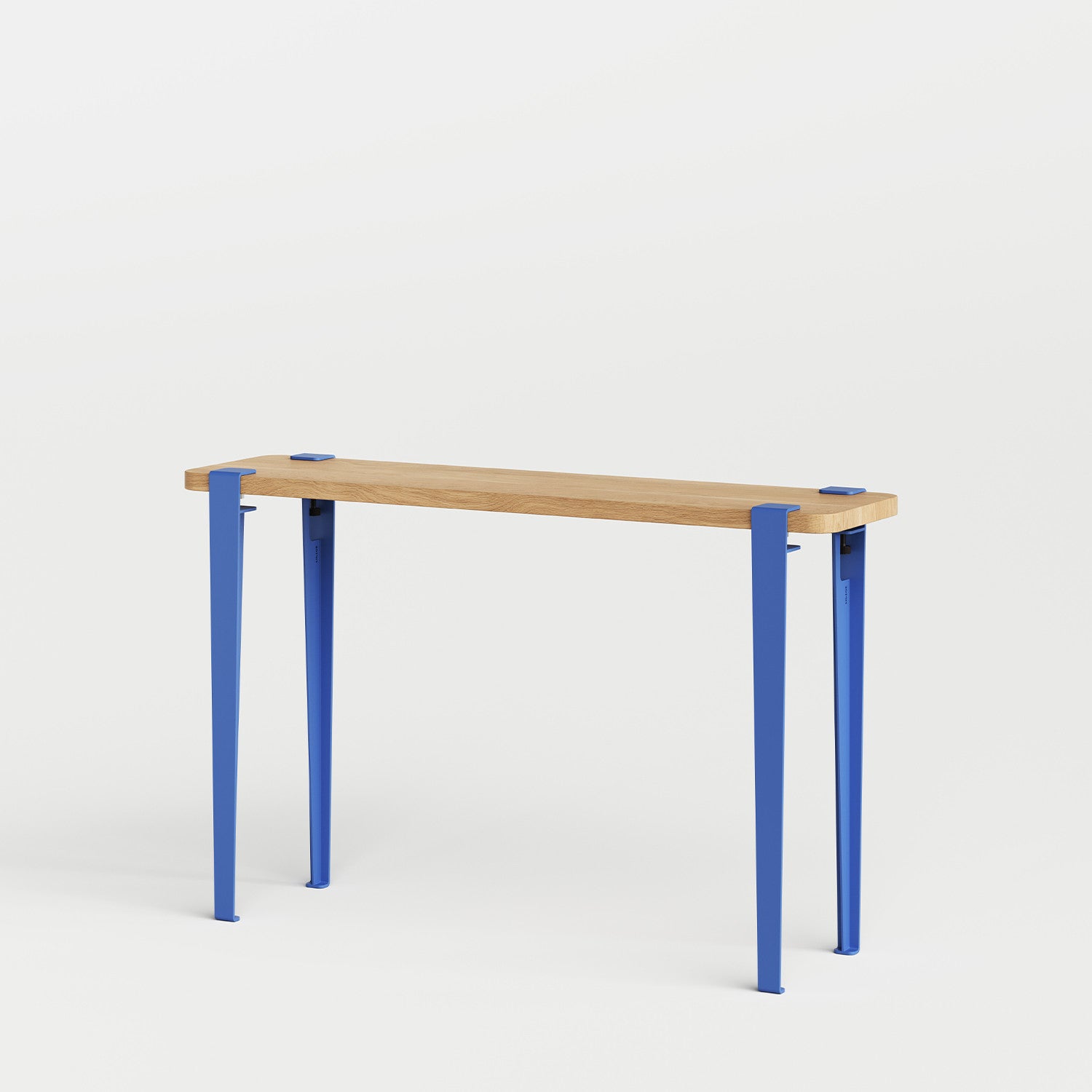 tiptoe-konsole-120x30cm-massive-eiche-75cm-stahlbeine image 7