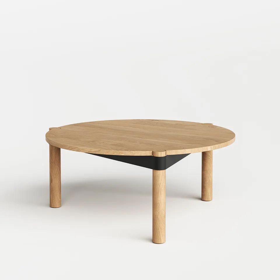 tiptoe-disc-runder-couchtisch-80cm-ko-zertifiziertes-holz image 1