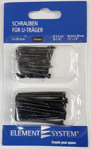 diy-element-system-schraubenset-f-r-u-tr-ger-schwarz-40-st-ck image 4