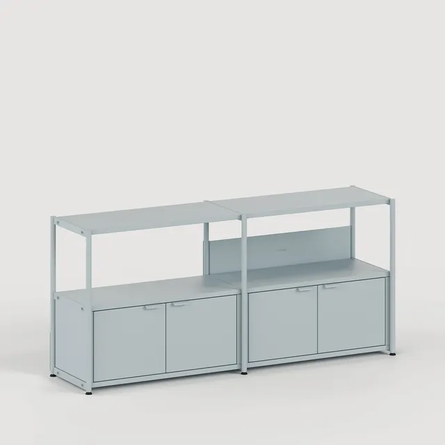 tiptoe-unit-lowboard-regal-h75-85-x-b164cm-stahl image 1