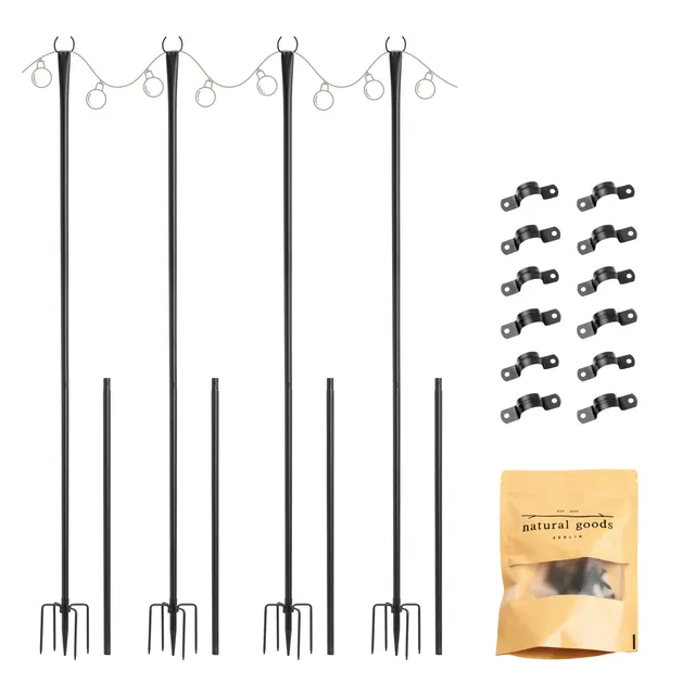 natural-goods-berlin-lichterkettenhalter-4er-set-outdoor-metall image 1