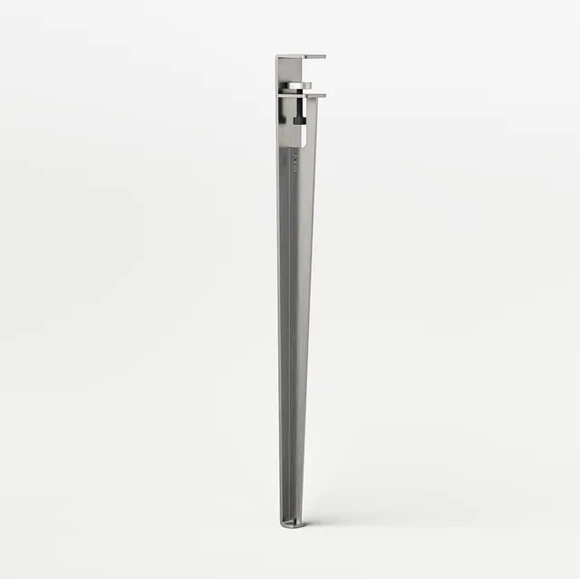 tiptoe-tischbein-75-cm-core-edition-geb-rsteter-edelstahl image 1