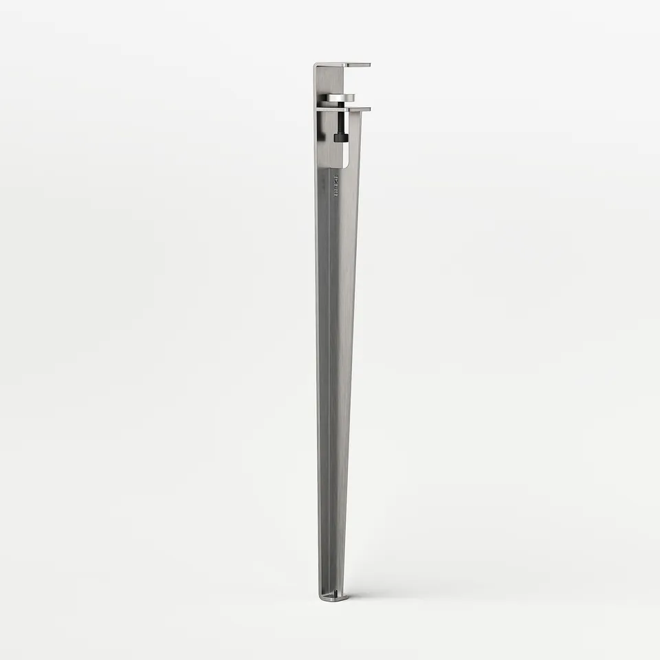 tiptoe-tischbein-75-cm-core-edition-geb-rsteter-edelstahl image 1