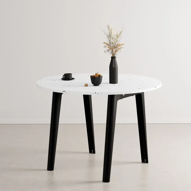 tiptoe-runder-tisch-new-modern-108cm-recycelter-kunststoff-venezia image 1