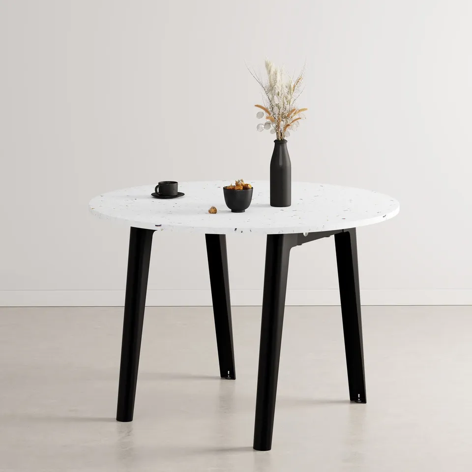 tiptoe-runder-tisch-new-modern-108cm-recycelter-kunststoff-venezia image 1