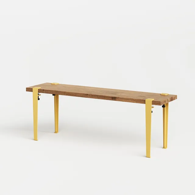 tiptoe-beistellbank-120x30cm-altholz-stahlbeine-43cm image 1