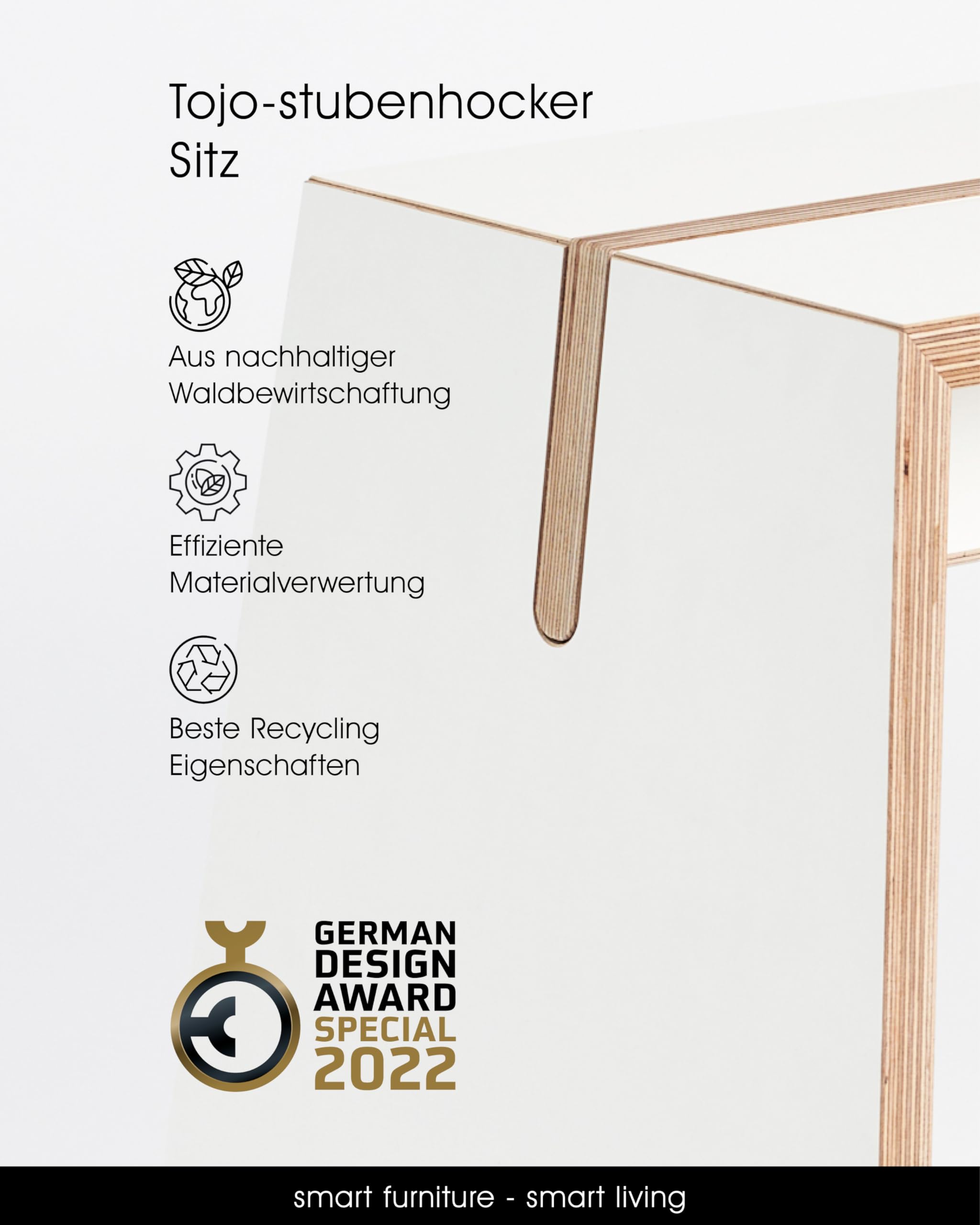 tojo-stubenhocker-hocker-holz-wei-70x30x40-cm-birke-bis-130-kg image 5