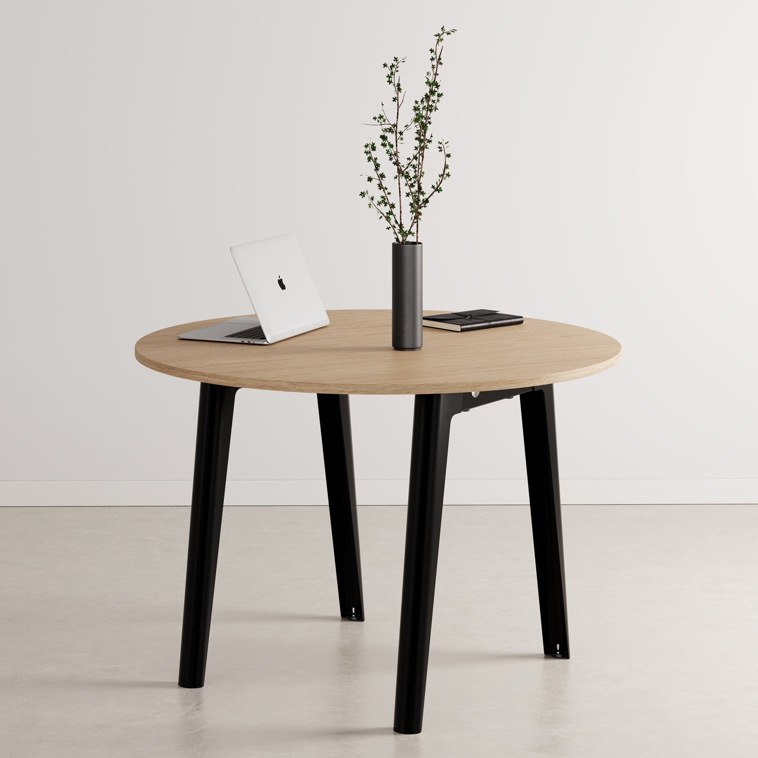 tiptoe-new-modern-runder-konferenztisch-110cm-holz-f-r-6-personen image 1
