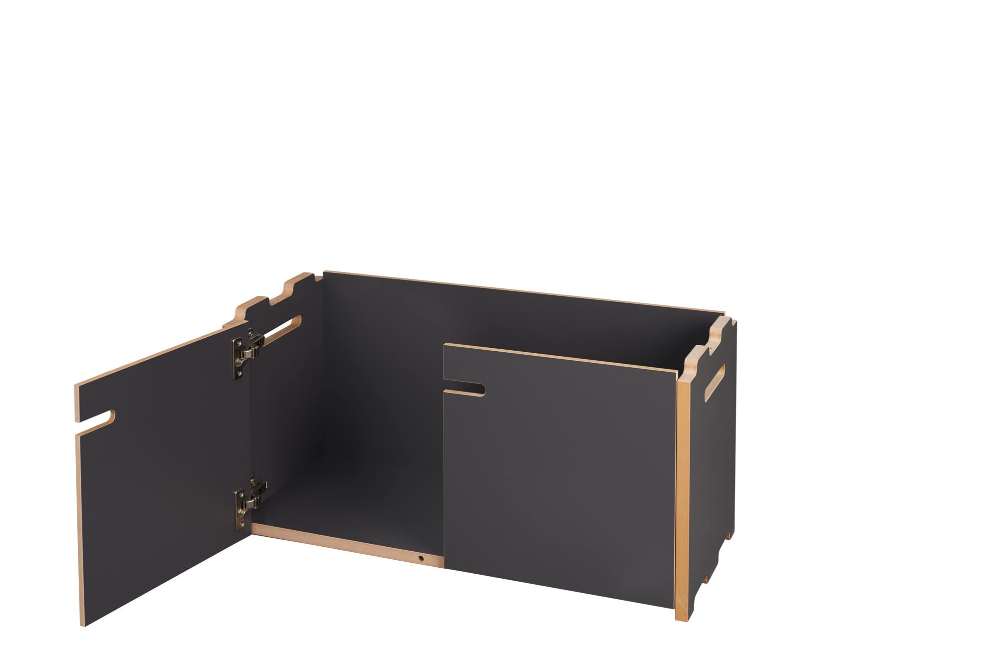 tojo-hochstapler-anbaumodul-mit-t-ren-mdf-regal-anthrazit image 5