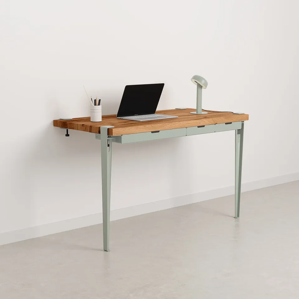 tiptoe-wandschreibtisch-120x60-cm-recyceltes-altholz-mit-2-beinen-75-cm image 1