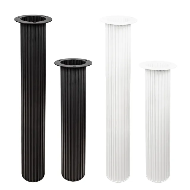 natural-goods-berlin-tischs-ule-single-wavy-geriffeltes-tischbein-metall image 1