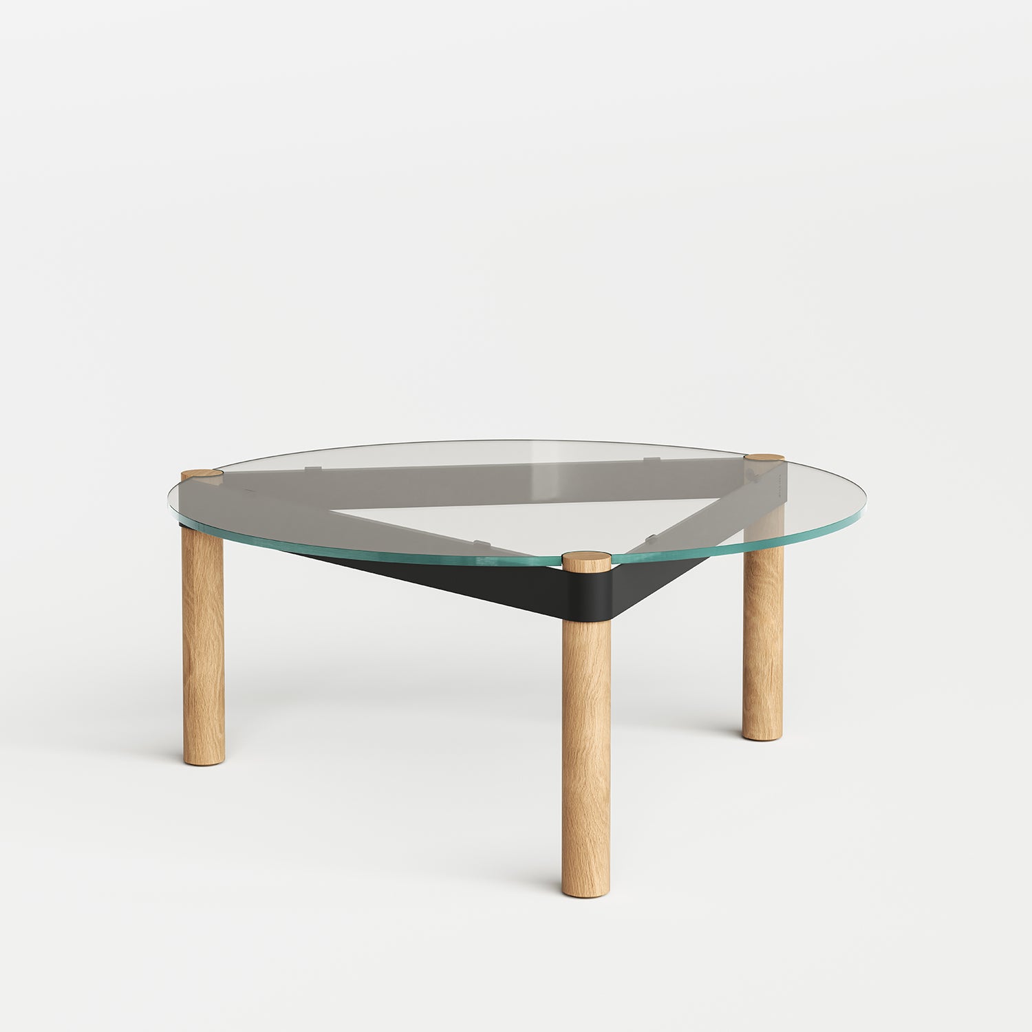 tiptoe-disc-runder-couchtisch-80cm-transparentes-glas image 1