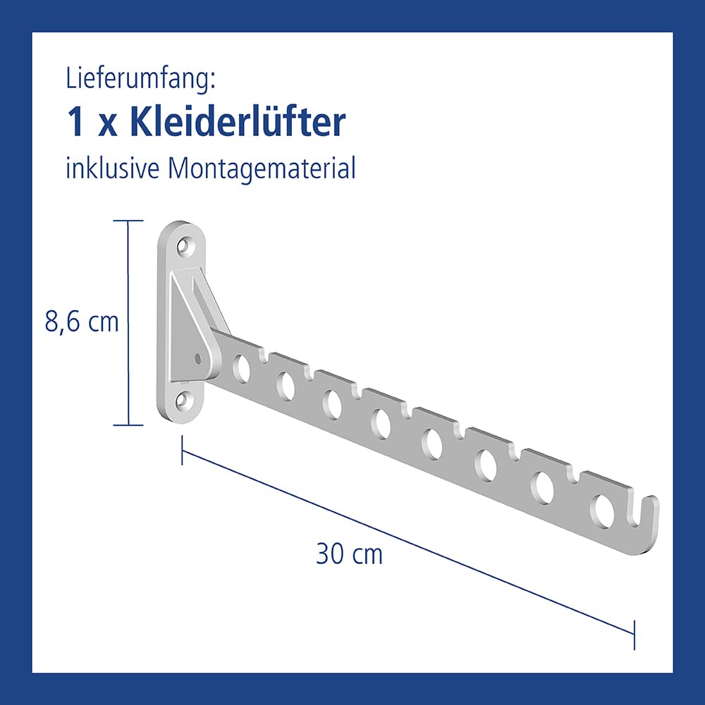 element-system-laura-kleiderl-fter-klappbare-wand-kleiderstange-300-mm-wei image 3