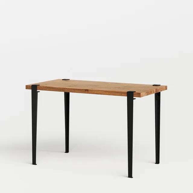 tiptoe-schreibtisch-120x60cm-recyceltes-altholz-mit-stahlbeinen image 1