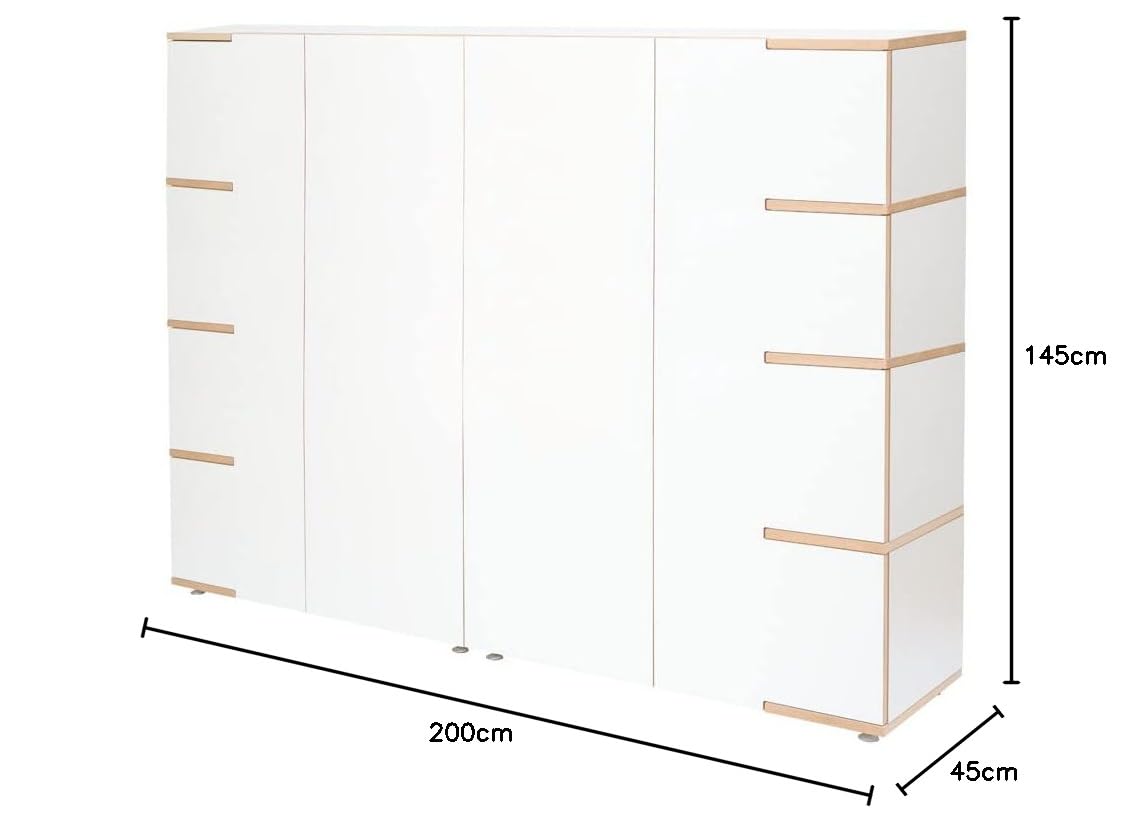 tojo-stau-high-holzschrank-200-x-45-x-145-cm-mdf-wei image 2