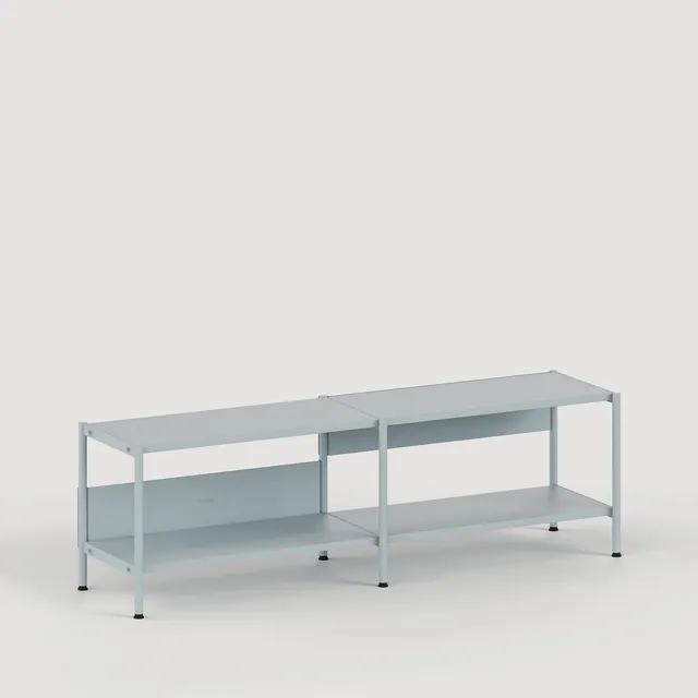 tiptoe-unit-regal-h40-50-x-b164cm-pulverbeschichteter-stahl image 1