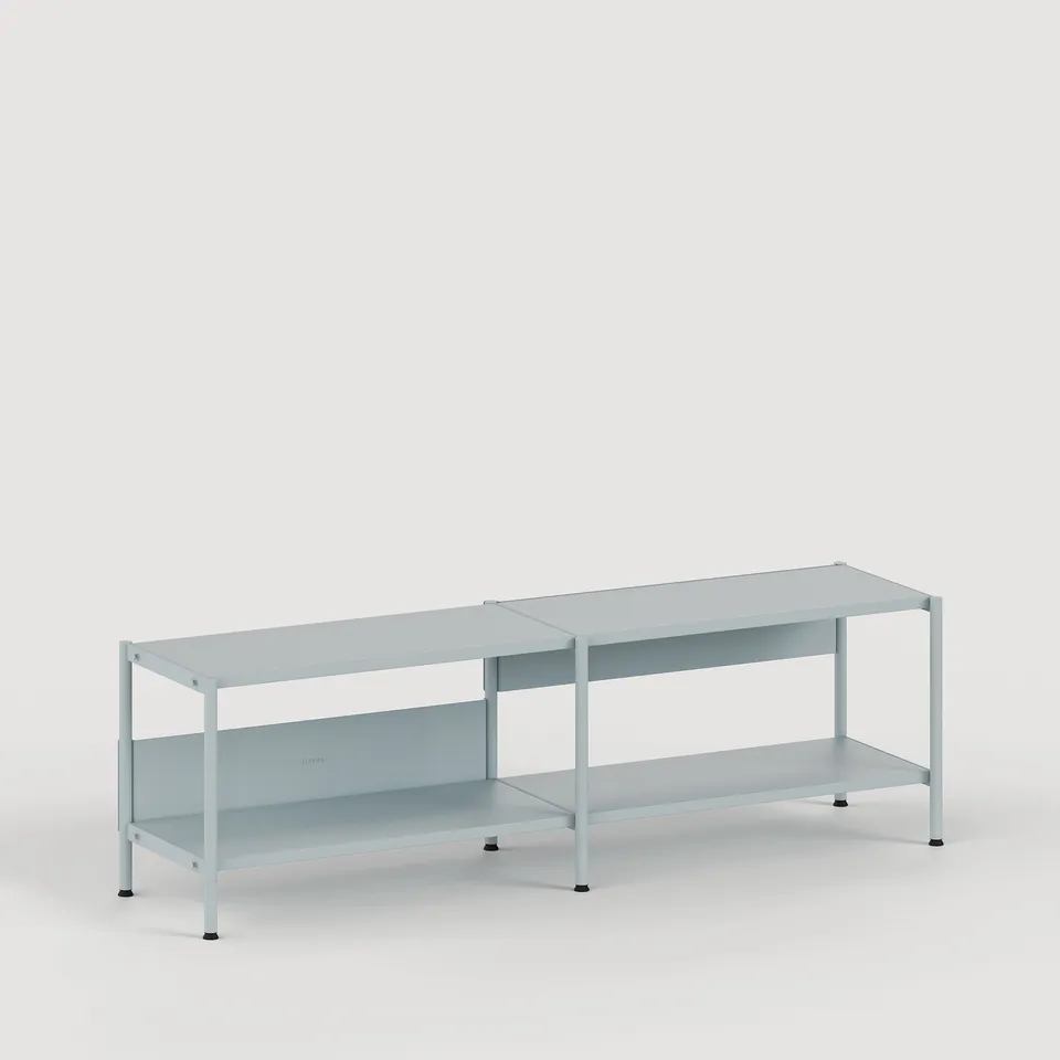 tiptoe-unit-regal-h40-50-x-b164cm-pulverbeschichteter-stahl image 1