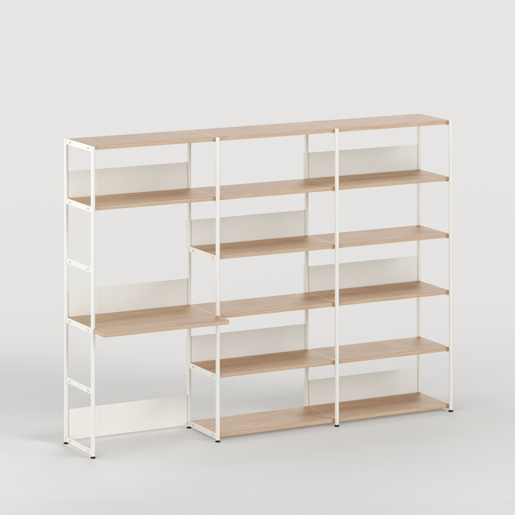 tiptoe-unit-schreibtischregal-h180-215-x-b244cm-ko-holz image 3