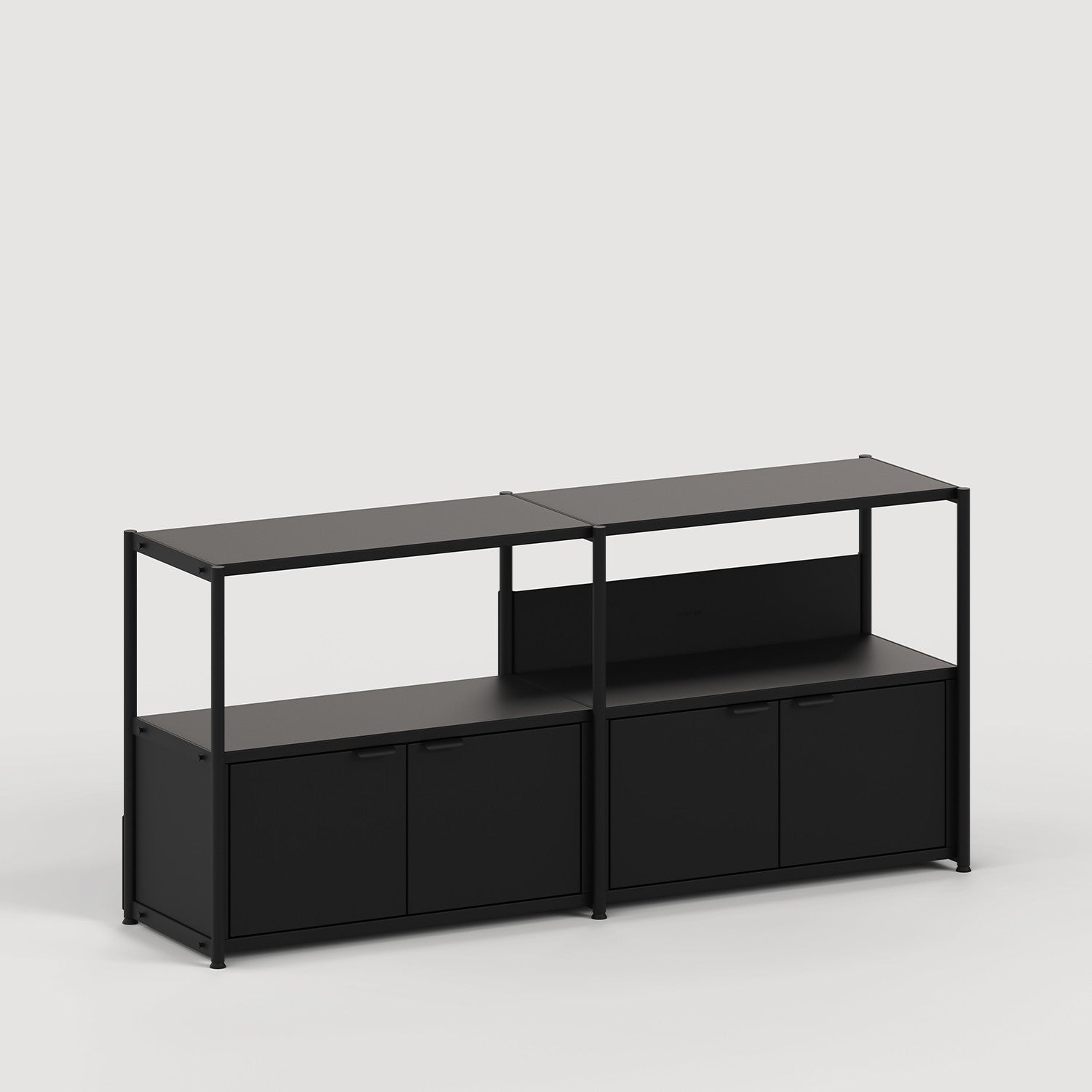 tiptoe-unit-lowboard-regal-h75-85-x-b164cm-stahl image 8