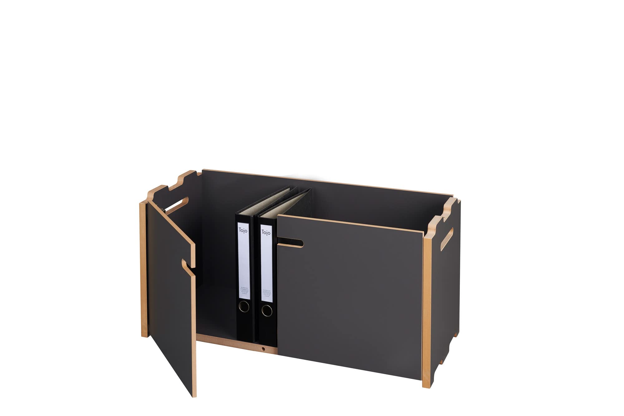 tojo-hochstapler-anbaumodul-mit-t-ren-mdf-regal-anthrazit image 4