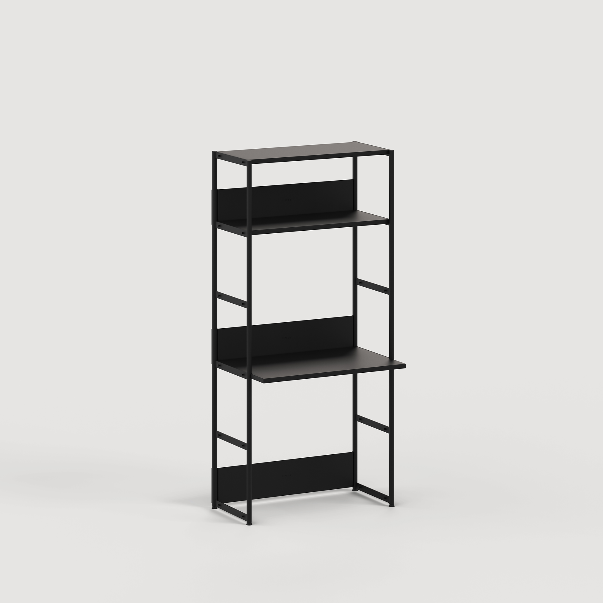 tiptoe-unit-schreibtischregal-h180-215-x-b84cm-pulverbeschichteter-stahl image 1