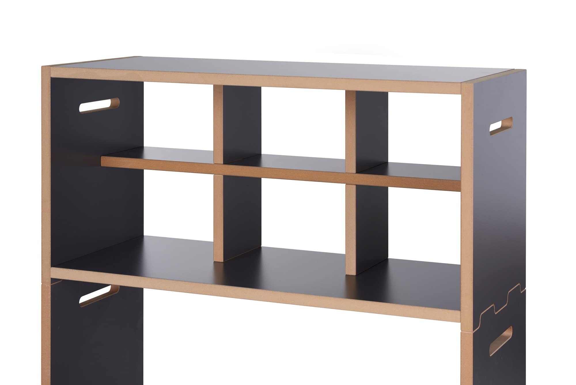 tojo-hochstapler-einsatz-einfach-anthrazit-modulares-mdf-regalmodul image 3
