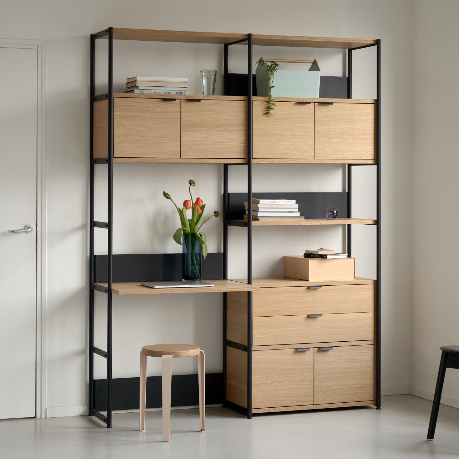tiptoe-unit-schreibtischregal-h180-215-x-b164cm-ko-zertifiziertes-holz image 2