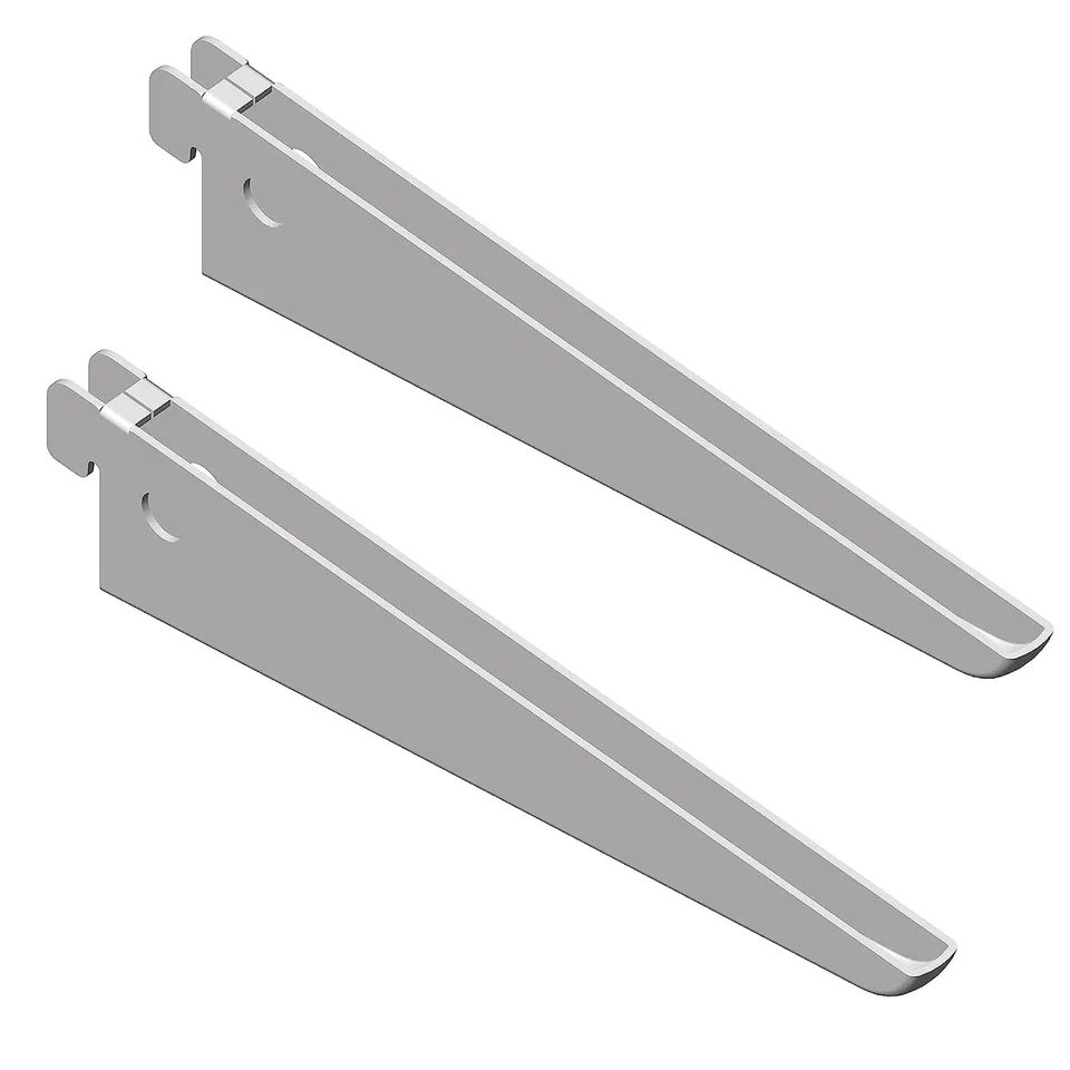 element-system-u-tr-ger-170-mm-stahl-wei-2-stk-f-r-2-reihige-wandschiene image 1