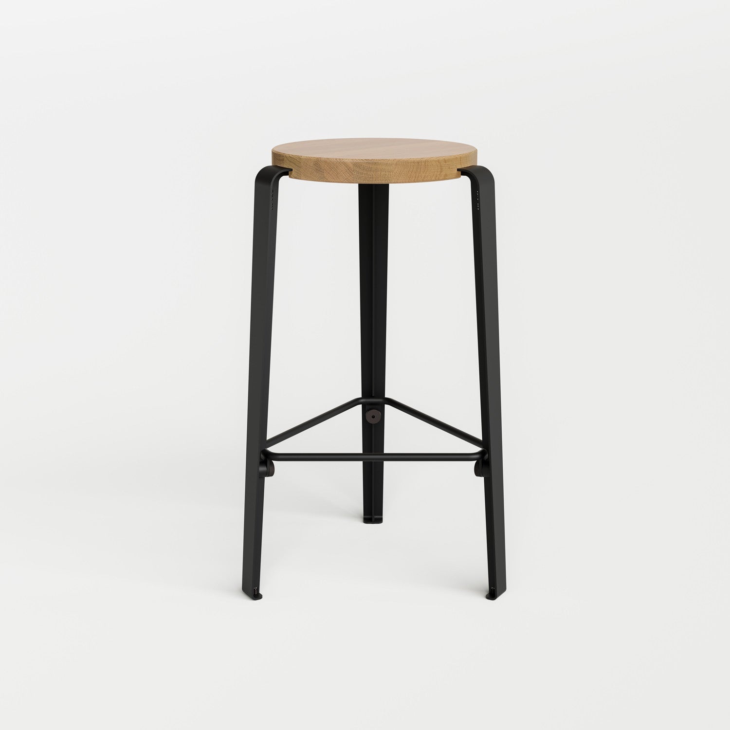tiptoe-barhocker-lou-massive-eiche-66-76-cm-stahlgestell image 1