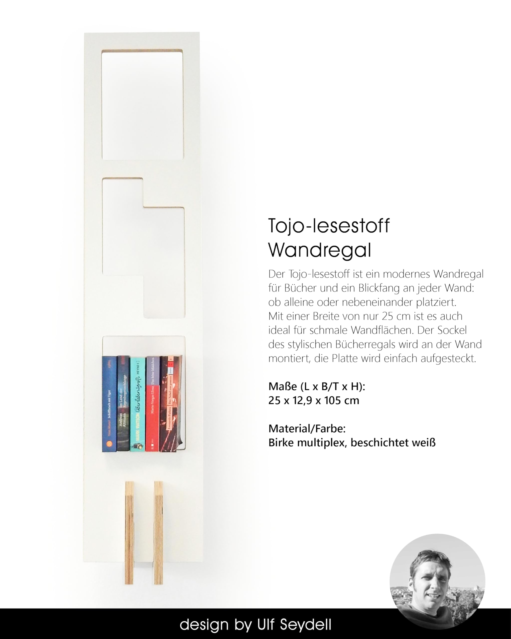 tojo-lesestoff-b-cherregal-wand-25-x-12-9-x-105-cm-wei image 4