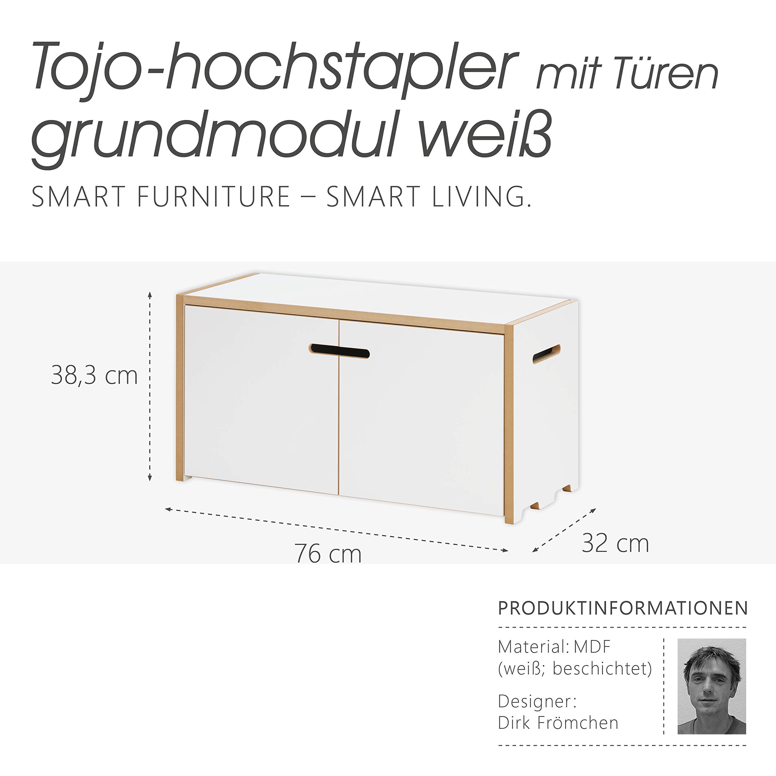 tojo-hochstapler-grundmodul-mit-t-ren-mdf-regal-wei image 3