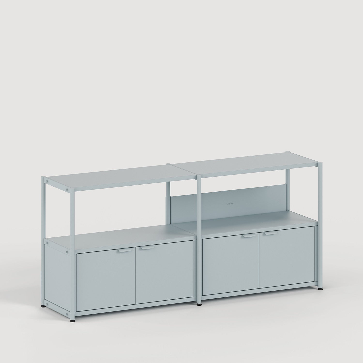 tiptoe-unit-lowboard-regal-h75-85-x-b164cm-stahl image 1
