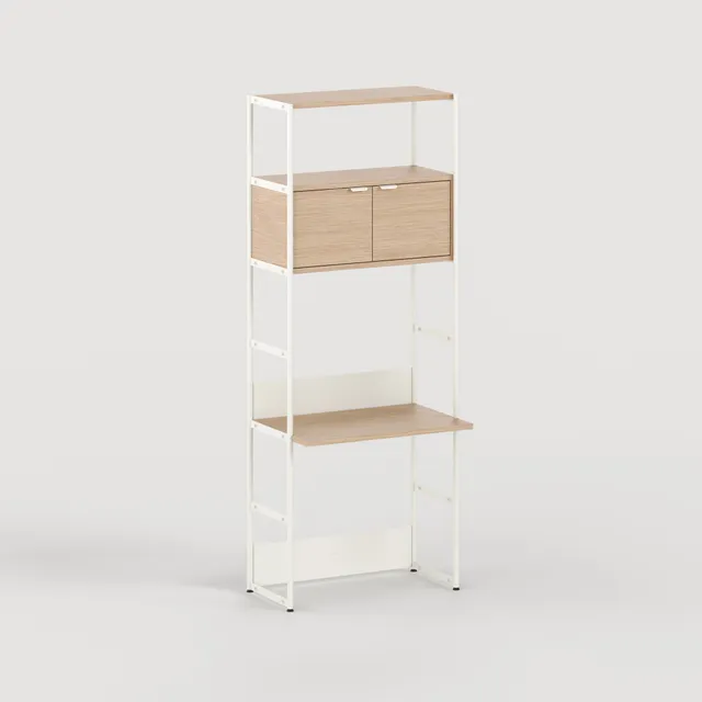 tiptoe-unit-schreibtischregal-h180-215-x-b84cm-ko-zertifiziertes-holz image 1