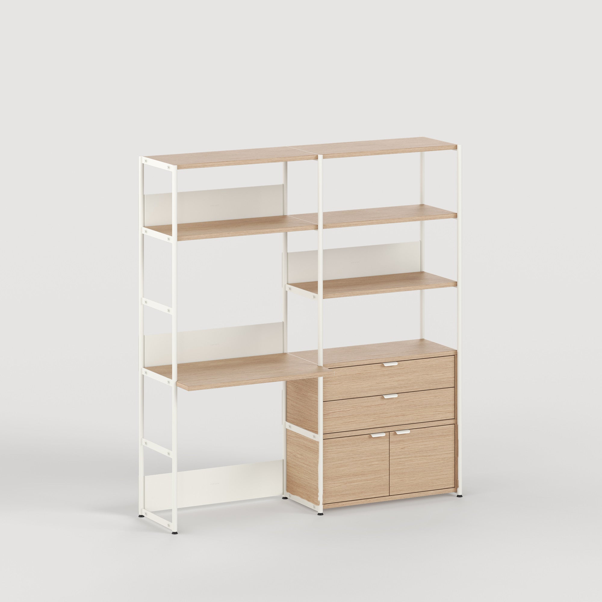 tiptoe-unit-schreibtischregal-h180-215-x-b164cm-ko-zertifiziertes-holz image 5