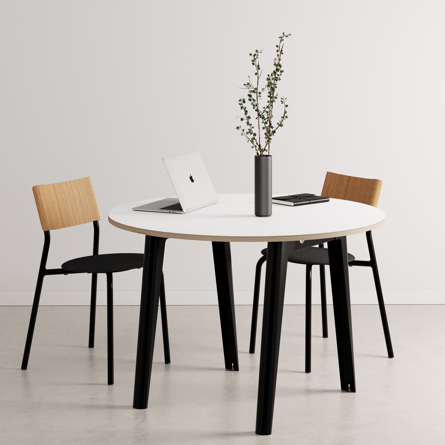 tiptoe-new-modern-runder-konferenztisch-110cm-wei image 2