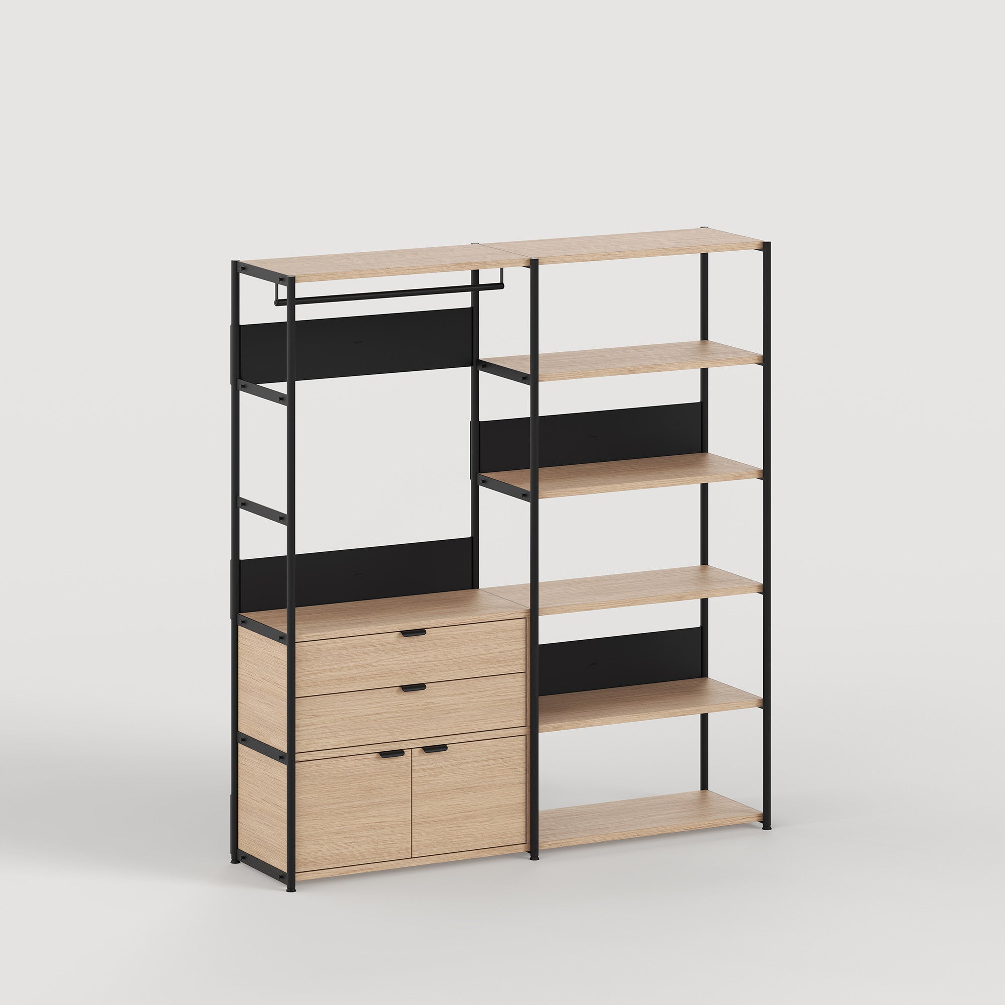 tiptoe-unit-kleiderschrank-h180-215-x-b164-cm-ko-zertifiziertes-holz image 7