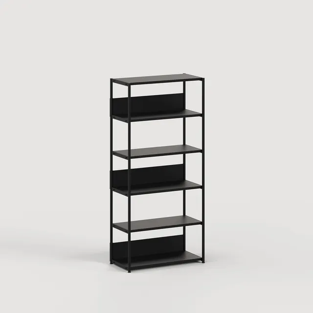 tiptoe-unit-regal-h180-215-x-b84cm-pulverbeschichteter-stahl image 1