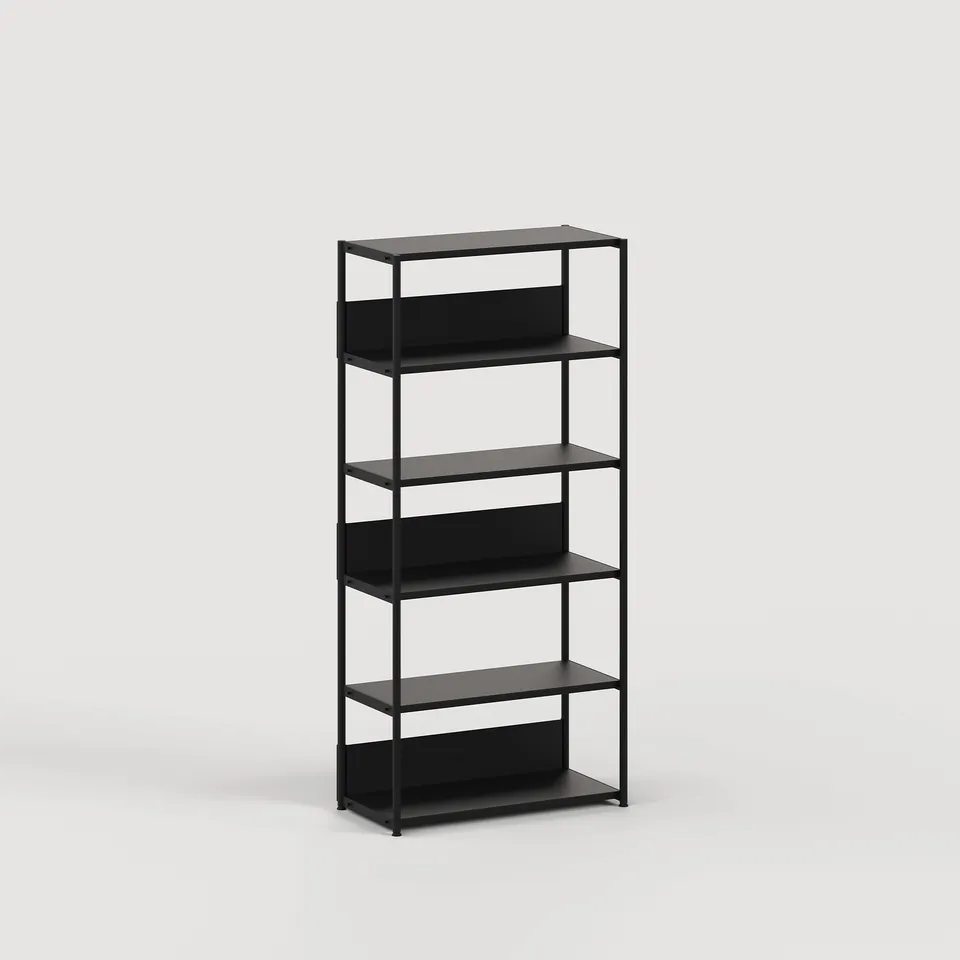 tiptoe-unit-regal-h180-215-x-b84cm-pulverbeschichteter-stahl image 1