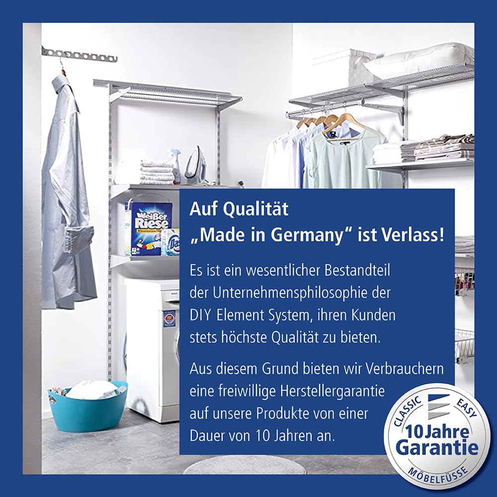 element-system-laura-kleiderl-fter-klappbare-wand-kleiderstange-300-mm-wei image 6