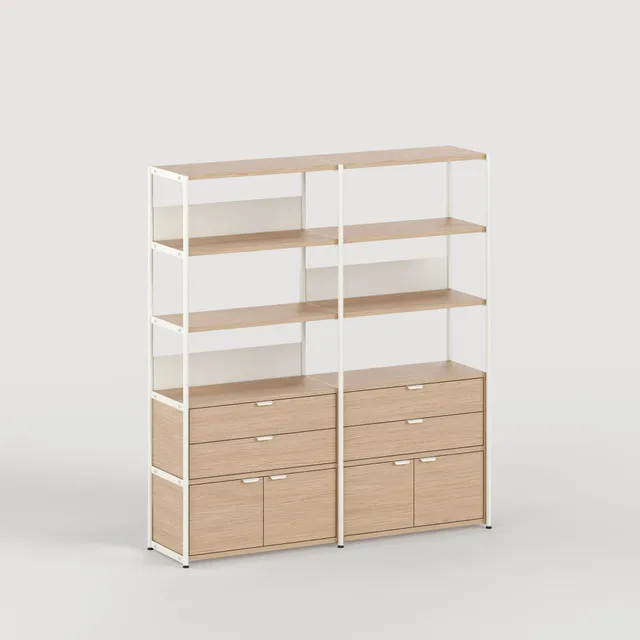 tiptoe-unit-regal-h180-215-x-b164cm-ko-zertifiziertes-holz image 1