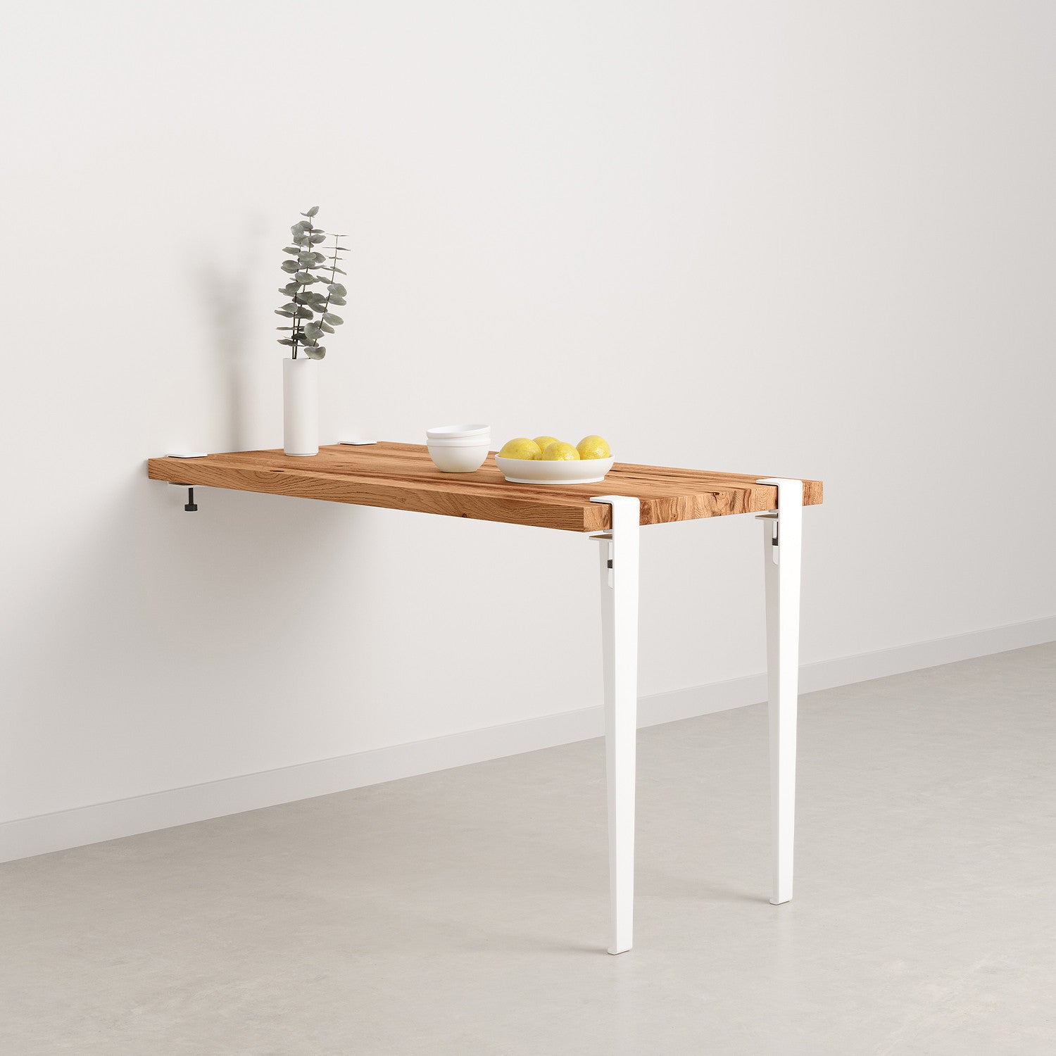 tiptoe-wand-esstisch-aus-recyceltem-altholz-mit-stahl-wandhalterung image 5