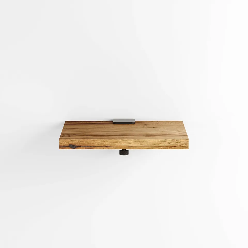 tiptoe-bracket-wand-nachttisch-recyceltes-altholz-32x27-45x20-cm image 1